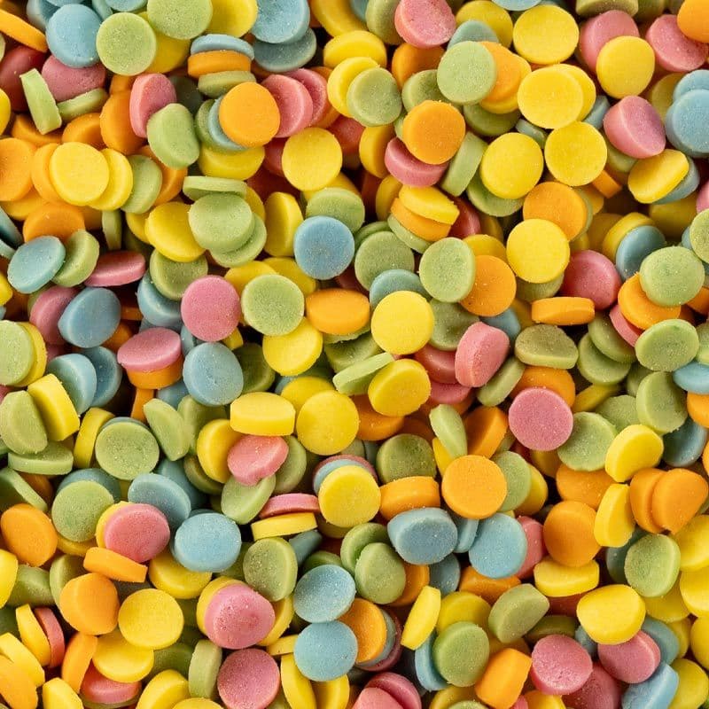 multi coloured confetti inclusions